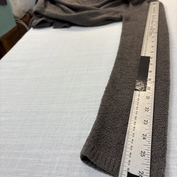 Barefoot Dreams CozyChic Open Front Cardigan Taupe Brown Med - Picture 6 of 12